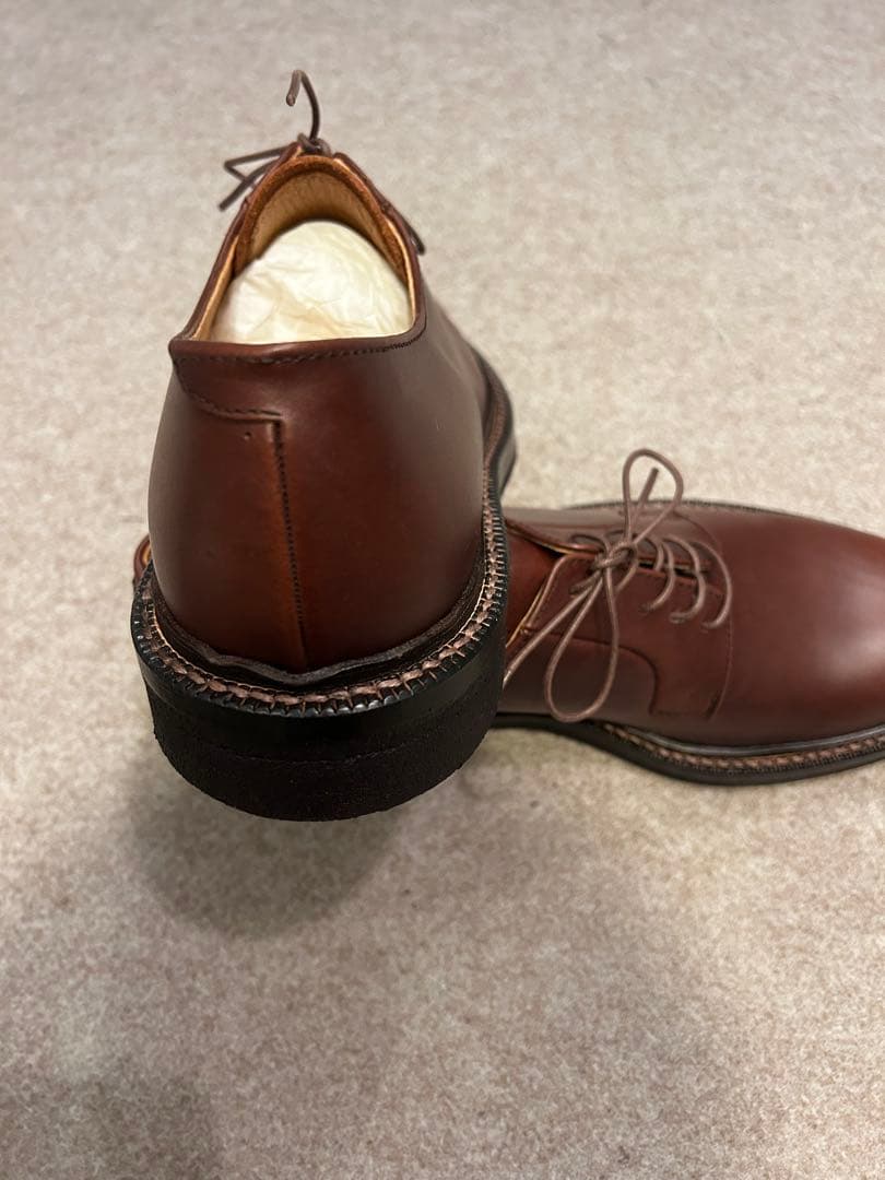 PADRONE新品未使用定価37,400円ダービープレーントゥクレープソール42