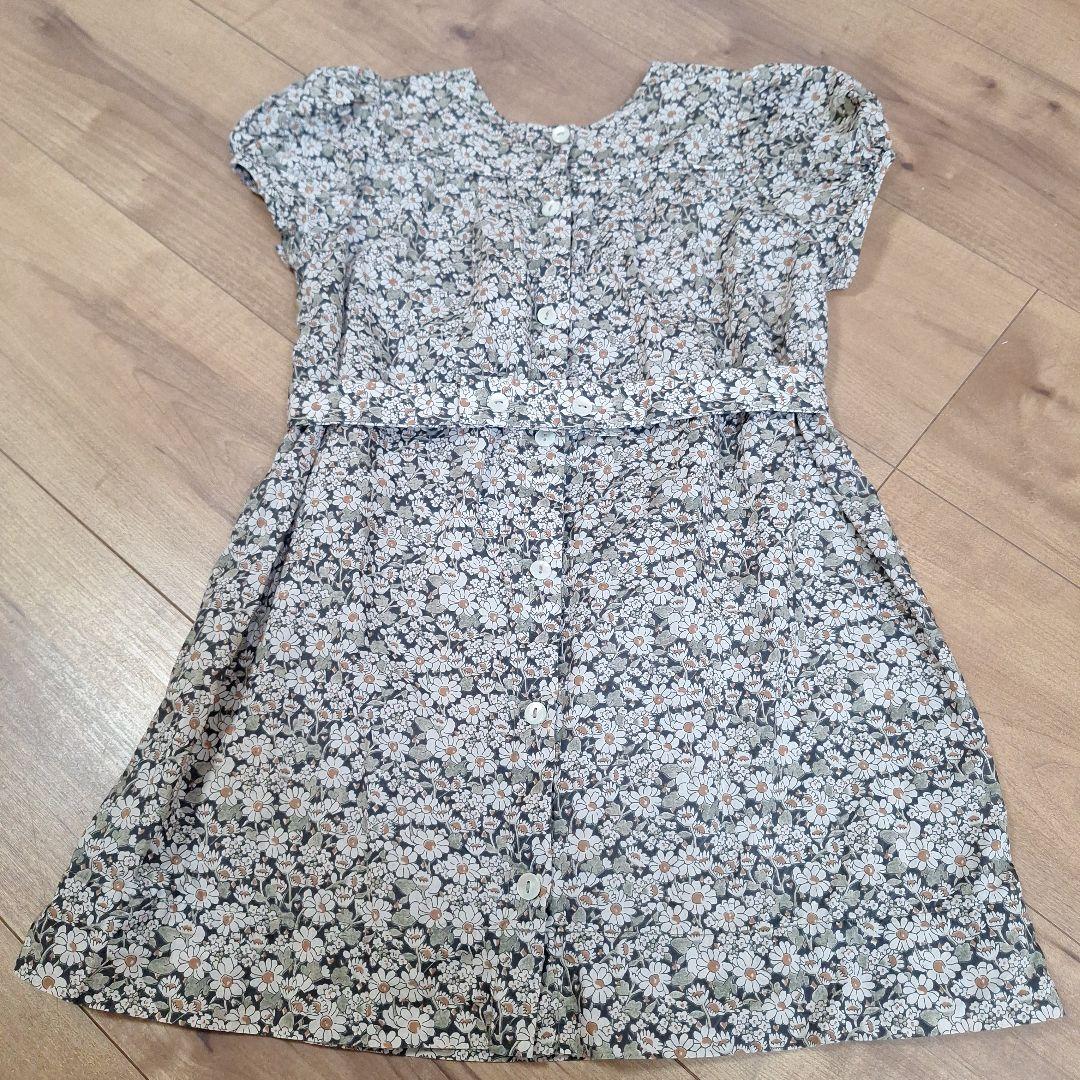 SOOR PLOOM 花柄 半袖ワンピース 6Y