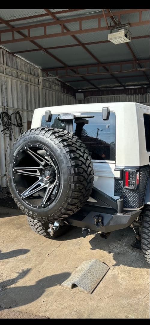 さ*ー様 JKラングラー パラマウント 前後バンパー サイドステップ LEDライ