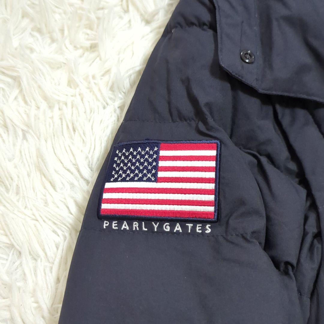 未使用級 0 パーリーゲイツ 3way ダウンジャケット 星条旗 ネイビー