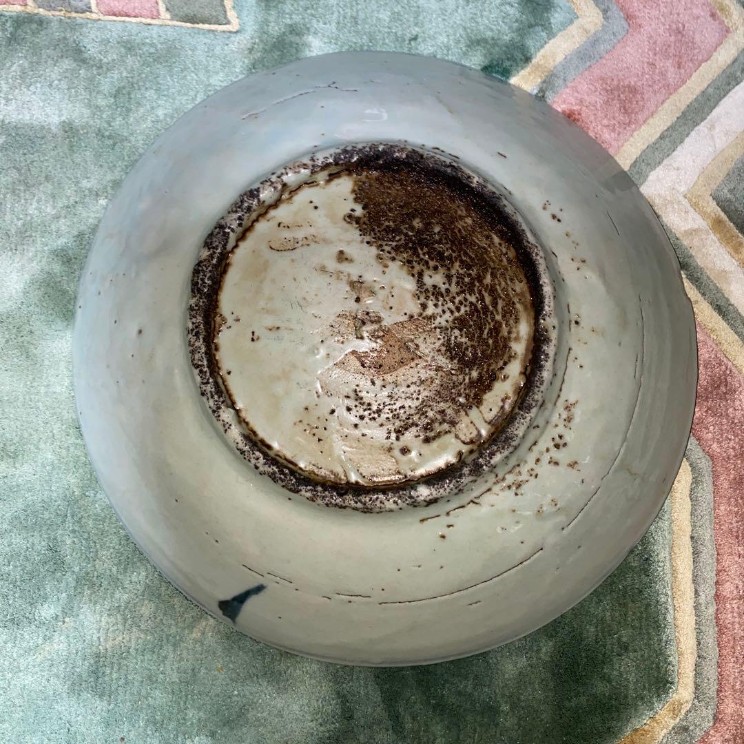 古染付　花鳥紋　明末清初　22cm