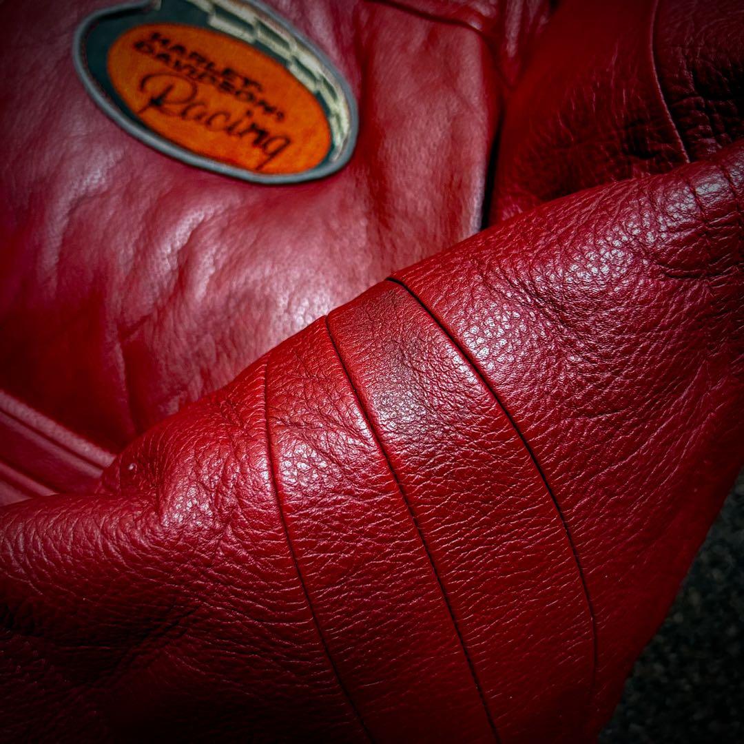 ハーレーダビッドソン デッドストックレザーダウン ボルドー M