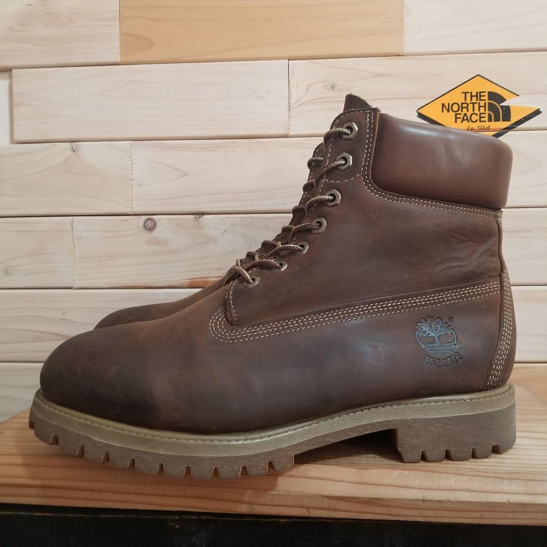 極美品　Timberland　6インチ　プレミアム　防水　27.0 濃茶　WP