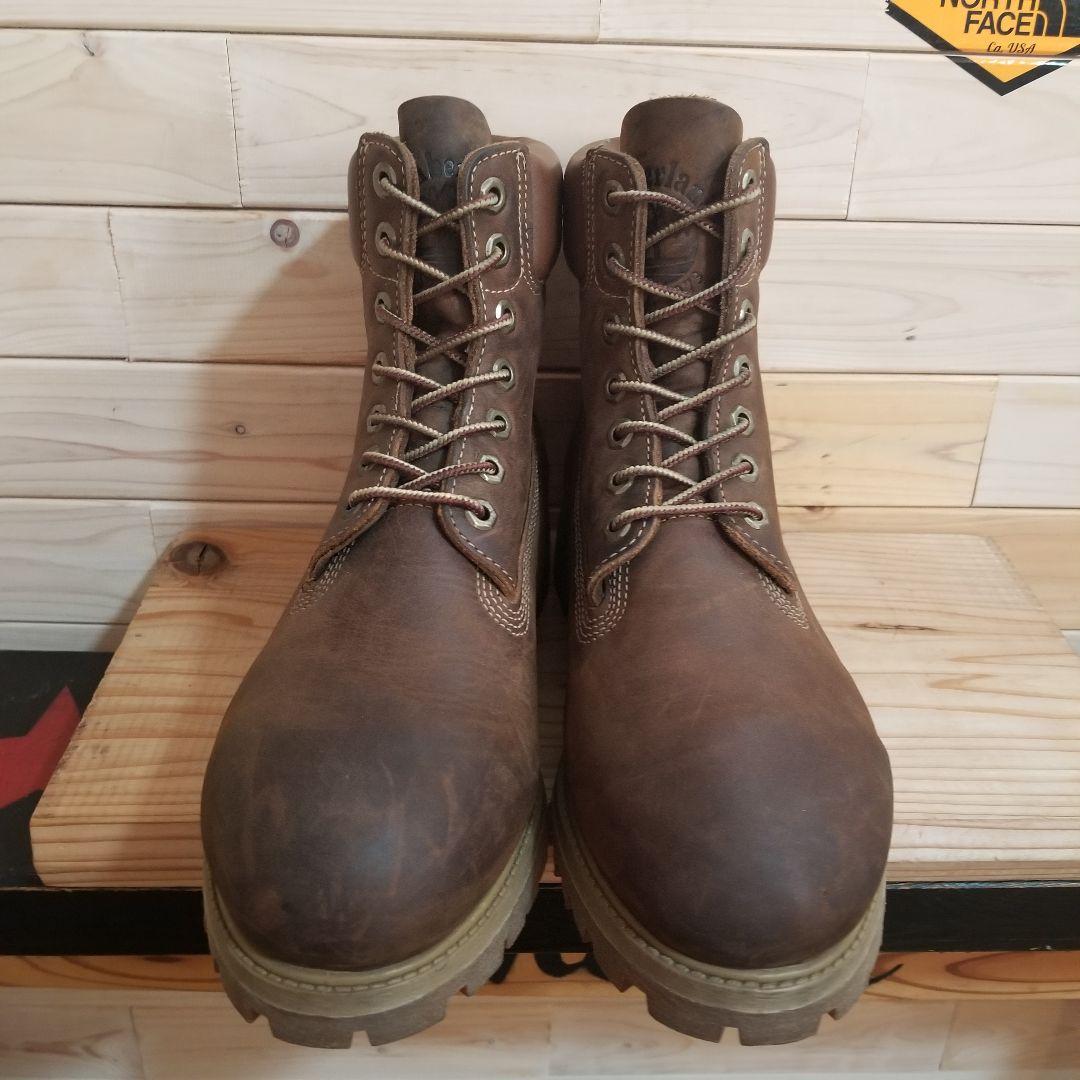 極美品　Timberland　6インチ　プレミアム　防水　27.0 濃茶　WP