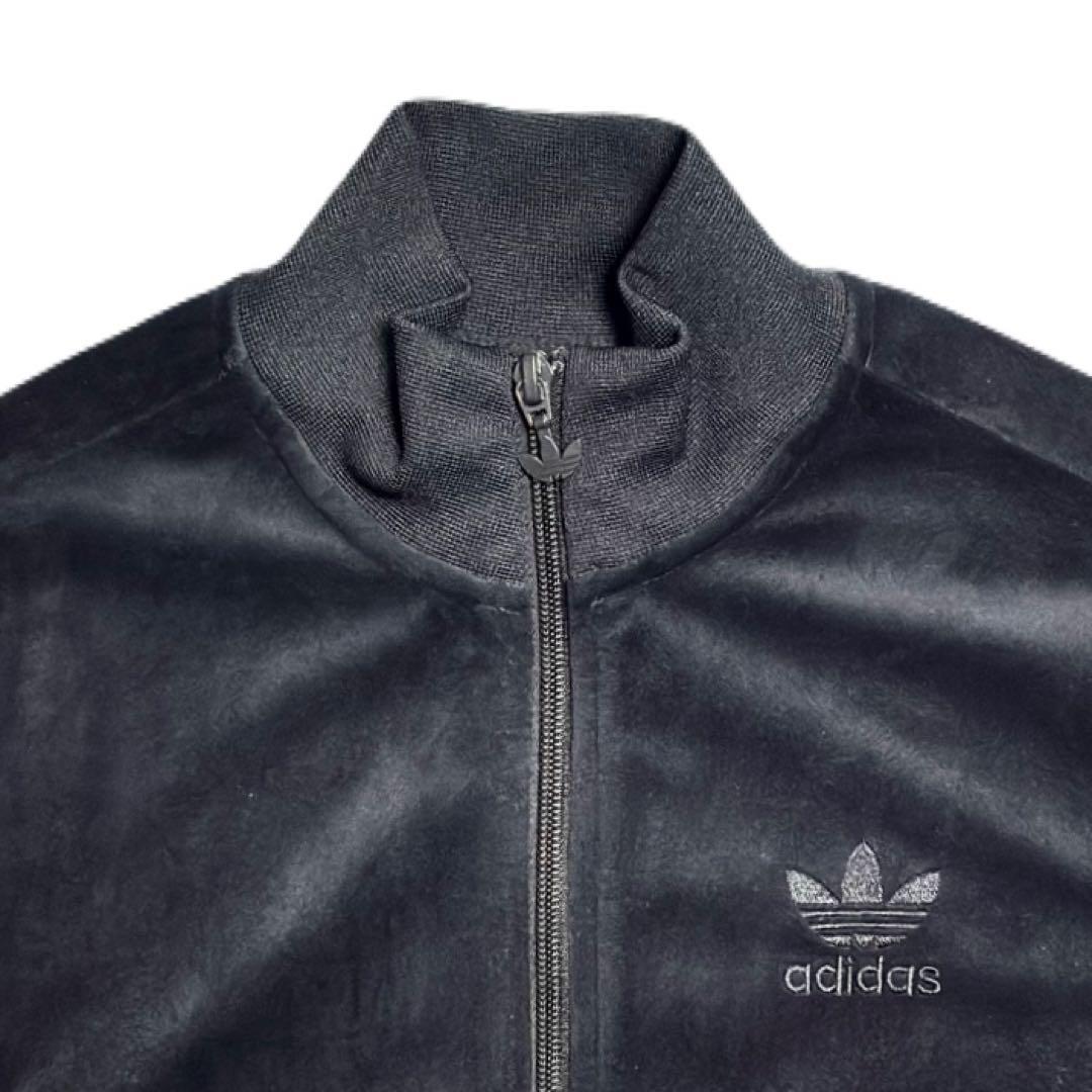 adidas originals デカロゴ ソフトベロアトラックジャケット