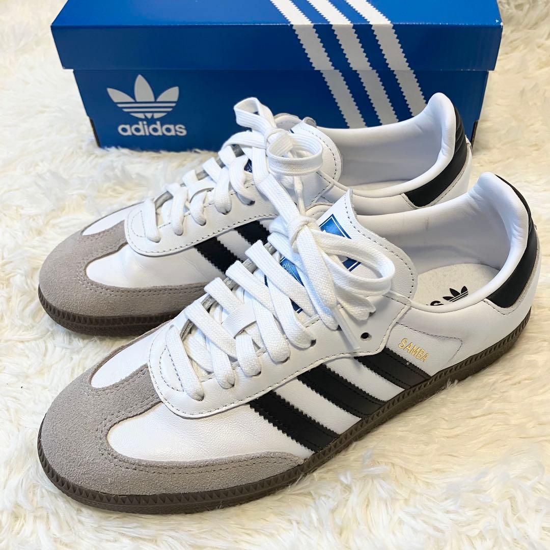 【ほぼ未使用】adidas SAMBA OG サンバ ホワイト 24.5cm