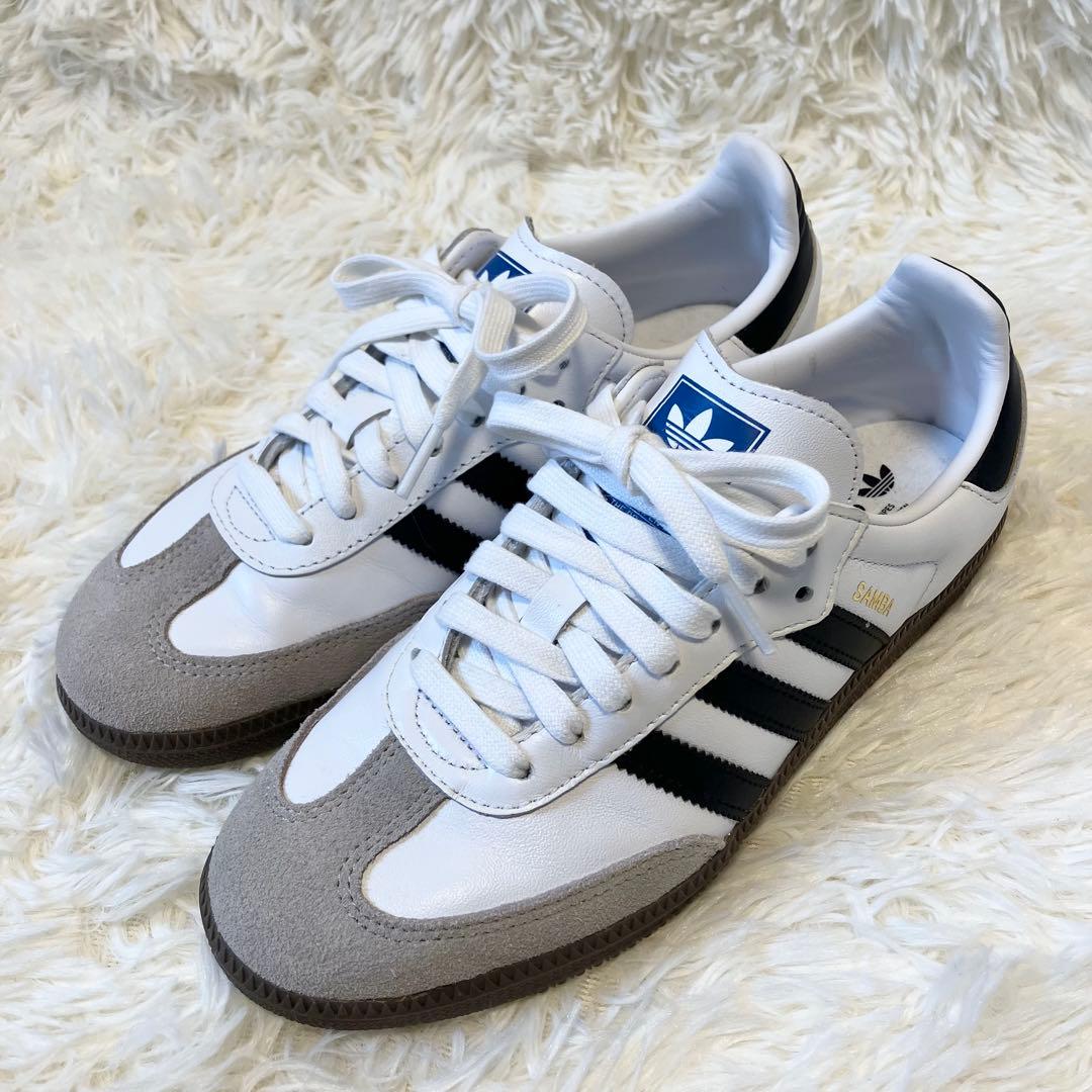 【ほぼ未使用】adidas SAMBA OG サンバ ホワイト 24.5cm