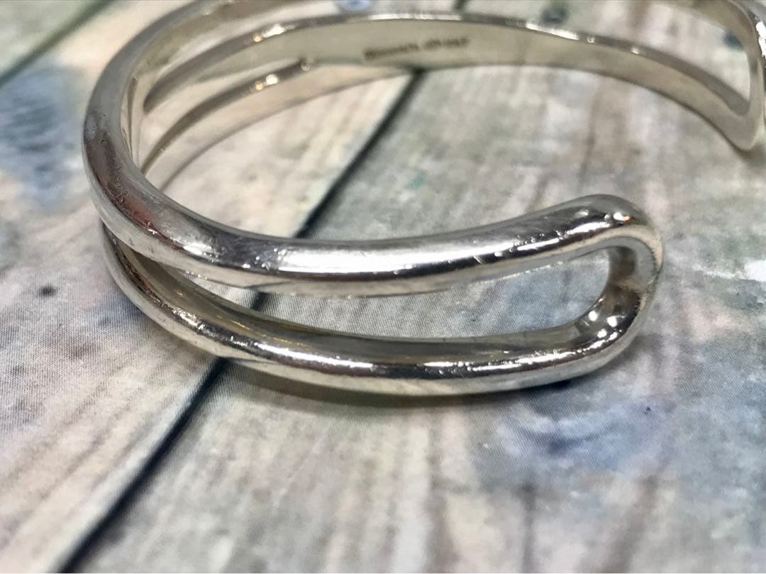 Tiffany ティファニー オープンダイアゴナル ワイドバングル　5201