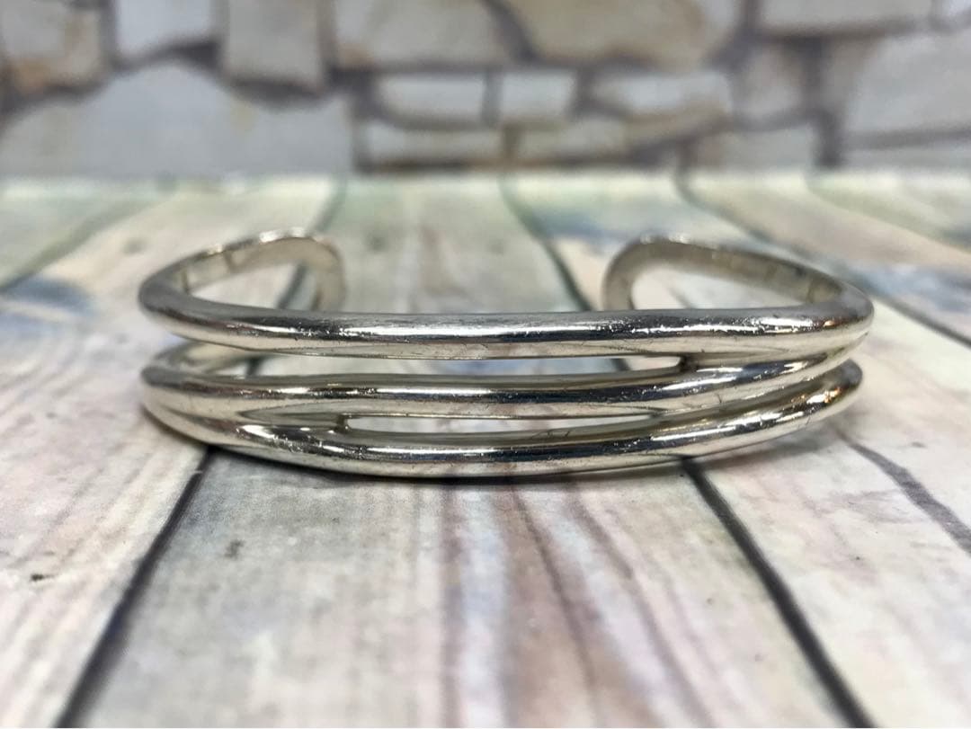 Tiffany ティファニー オープンダイアゴナル ワイドバングル　5201