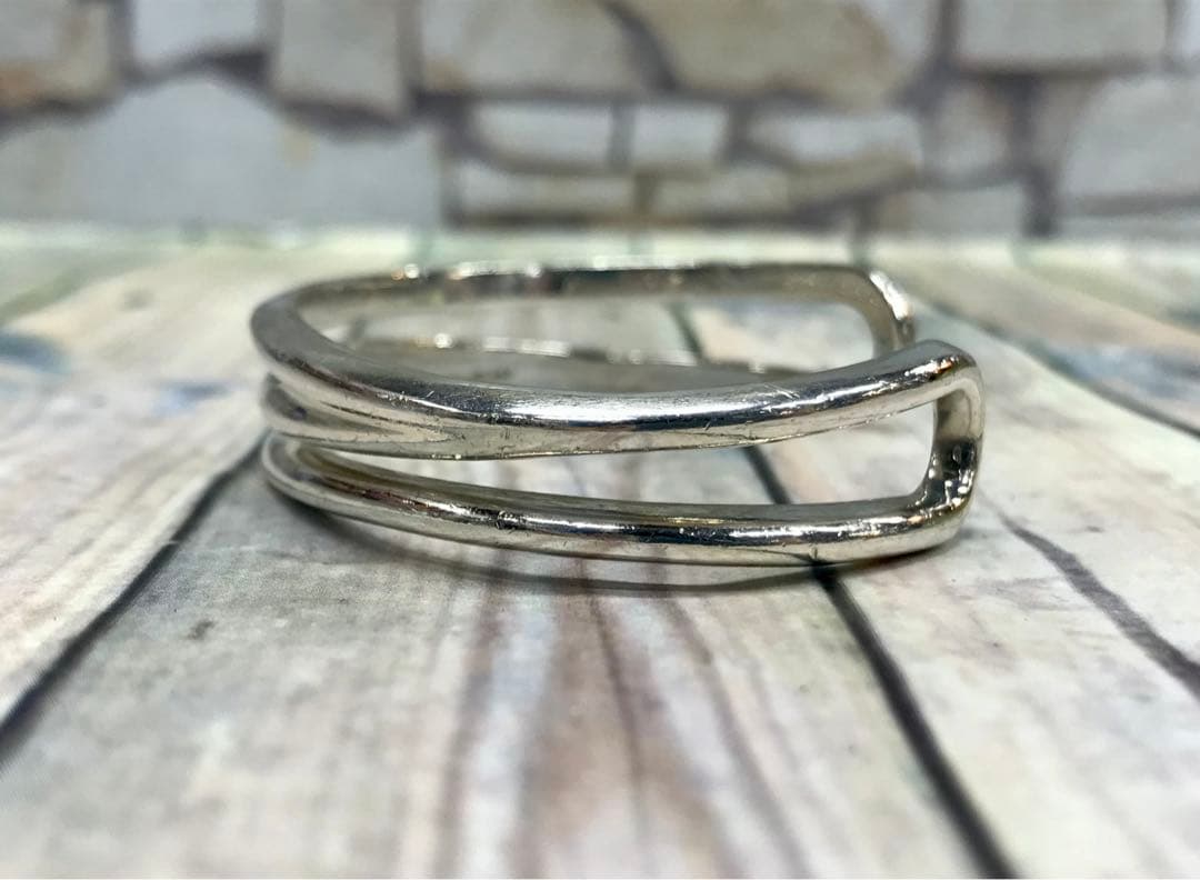 Tiffany ティファニー オープンダイアゴナル ワイドバングル　5201