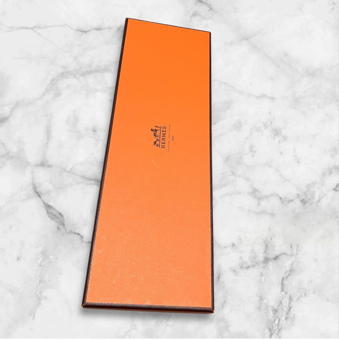 【箱付き】HERMES エルメス　ネクタイ　ファソネ　紺　ジャガード　H柄