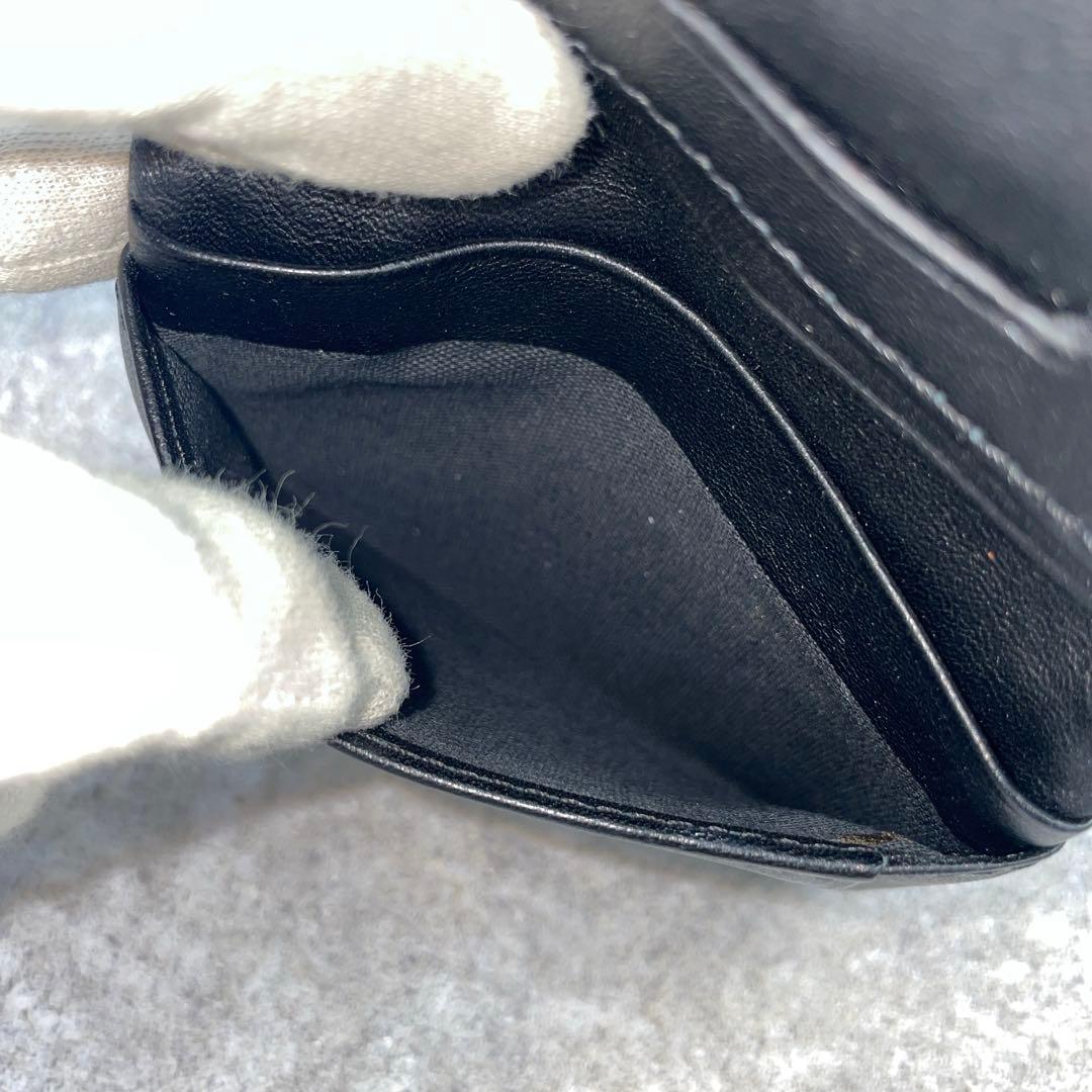 【美品】ヴィヴィアンウエストウッド 折り財布 黒 ブラック レザー