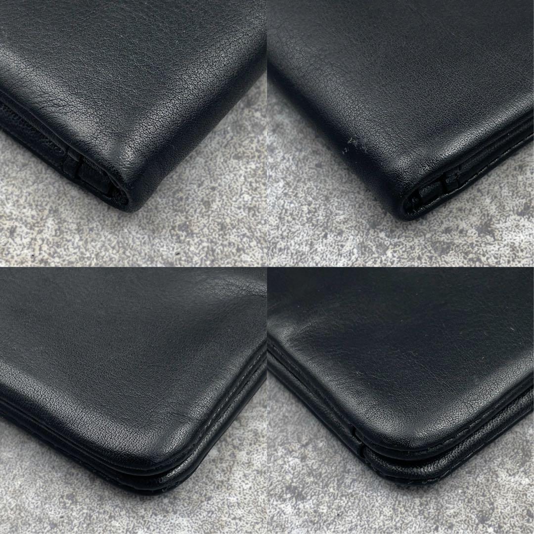 【美品】ヴィヴィアンウエストウッド 折り財布 黒 ブラック レザー