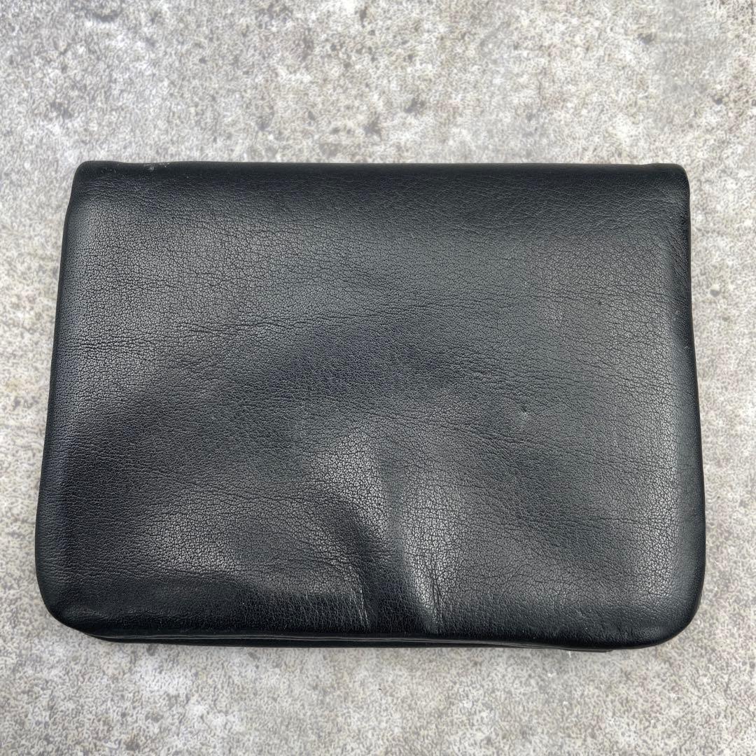 【美品】ヴィヴィアンウエストウッド 折り財布 黒 ブラック レザー