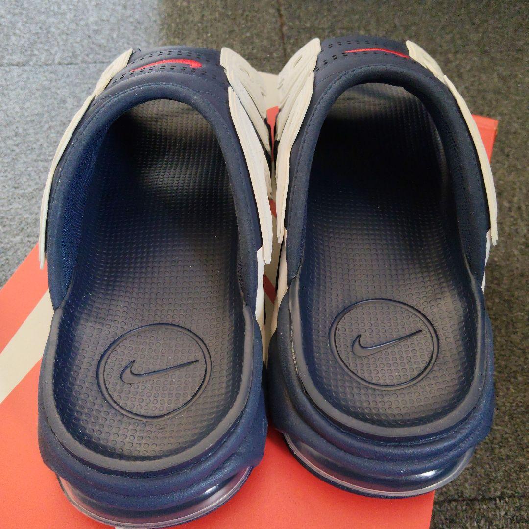 Nikeエアモアアップテンポスライド　ネイビー/ホワイト