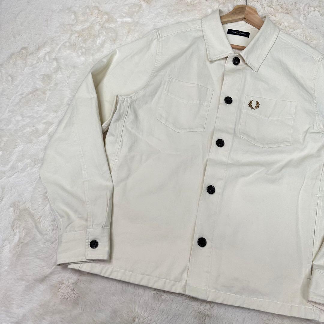 ✨希少✨Fred Perry Twill Overshirt Ecru M