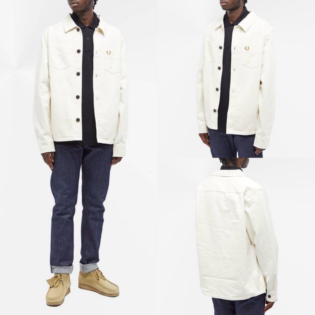 ✨希少✨Fred Perry Twill Overshirt Ecru M