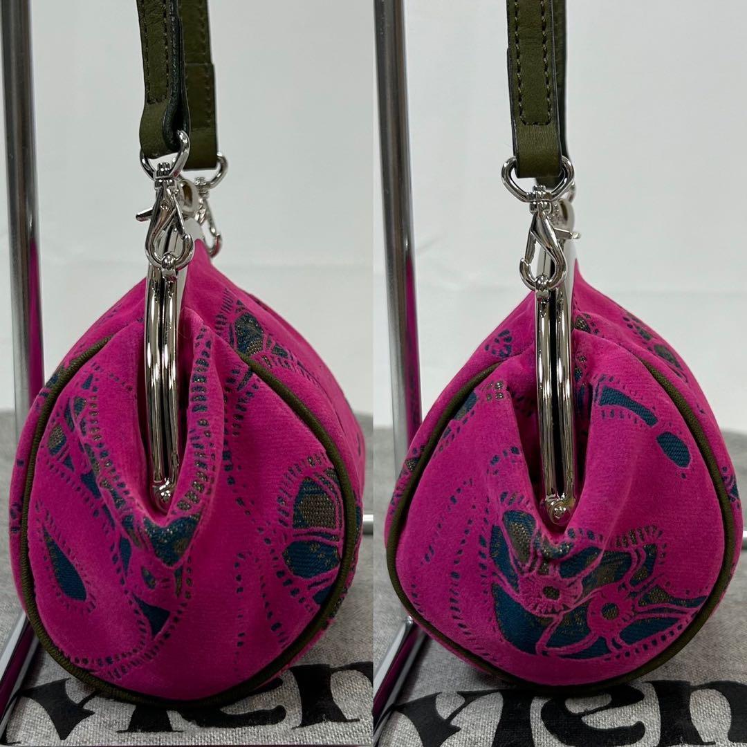 【未使用級】ヴィヴィアンウエストウッド ショルダーバッグ がま口 レザー オーブ