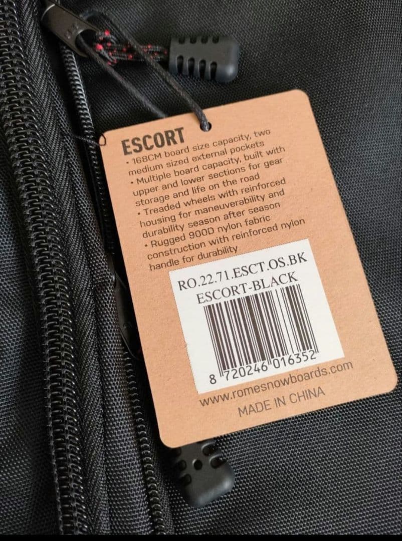 新品★ROME SDSスノーボードバッグESCORT★168cmブラック