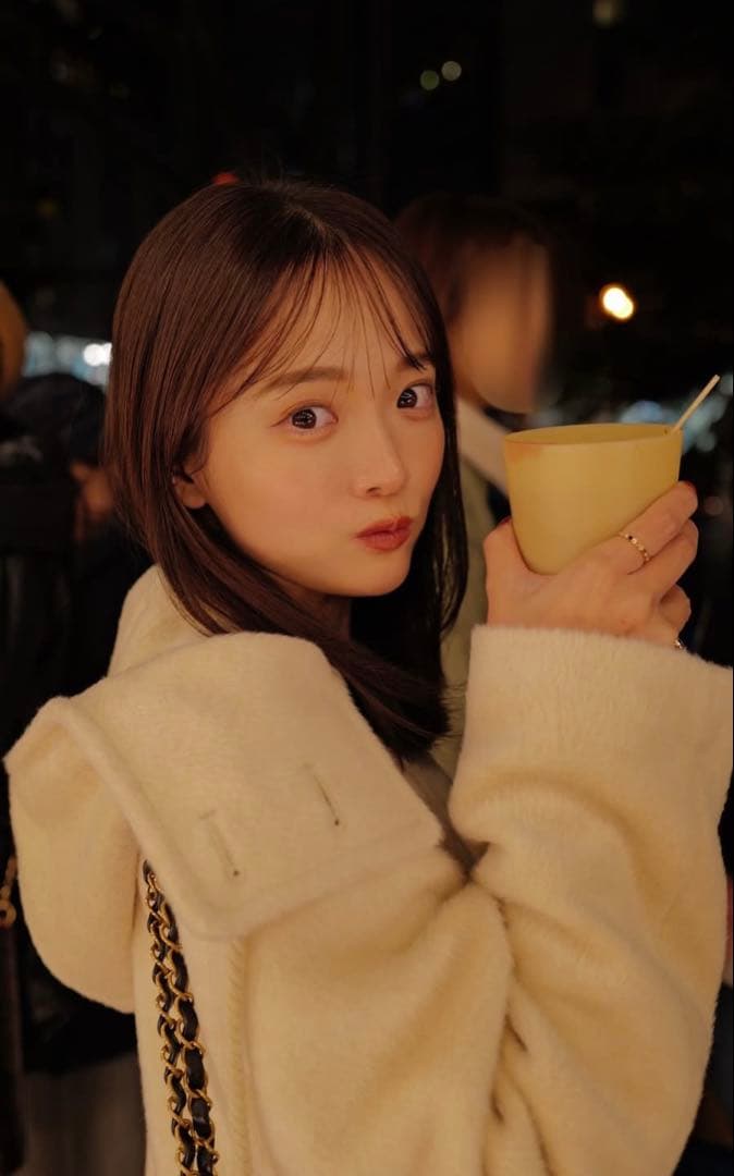 pinue ピヌエ　フード付きノーカラーコート　S 田久保夏鈴　ロングコート