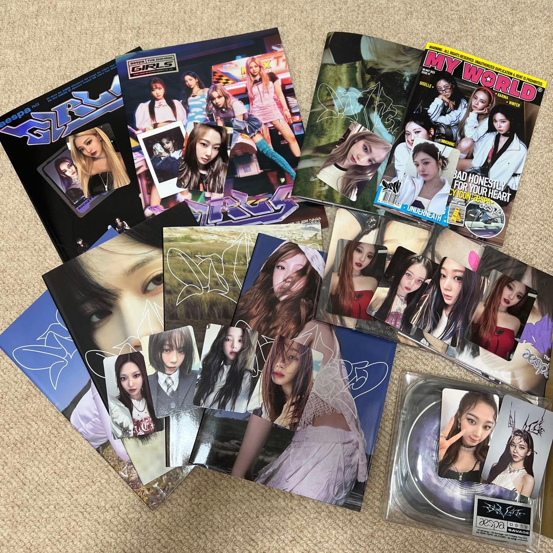 aespa アルバム　CD　セット　まとめ売り　トレカ・ポスター付き