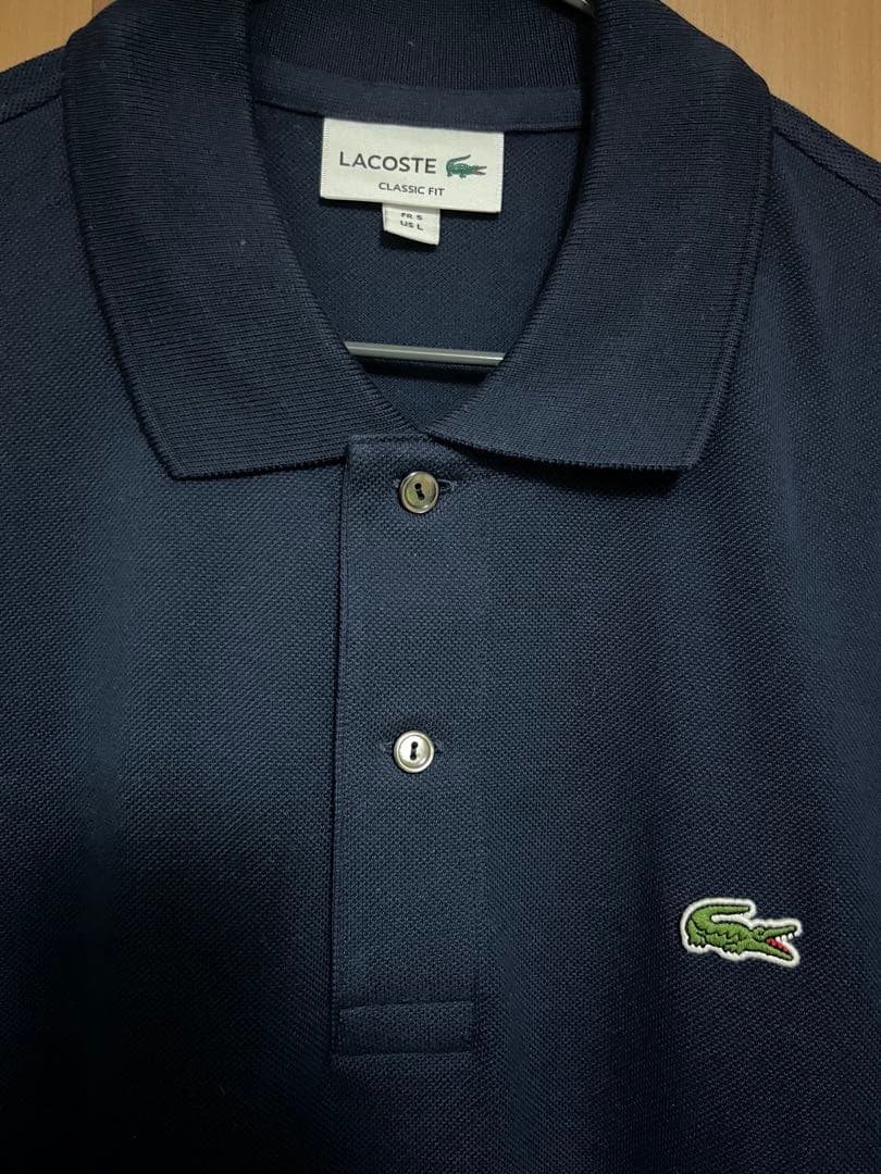 希少！日本製 LACOSTE  ラコステ  L1212ポロシャツ ５  NAVY
