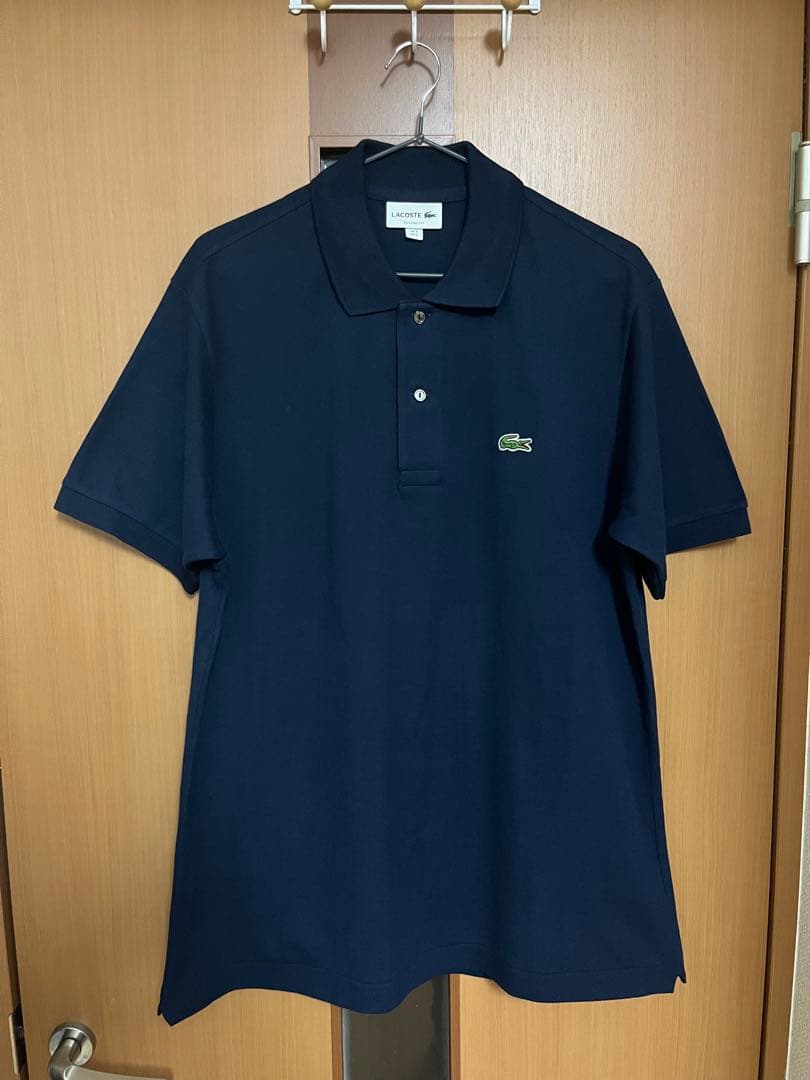 希少！日本製 LACOSTE  ラコステ  L1212ポロシャツ ５  NAVY