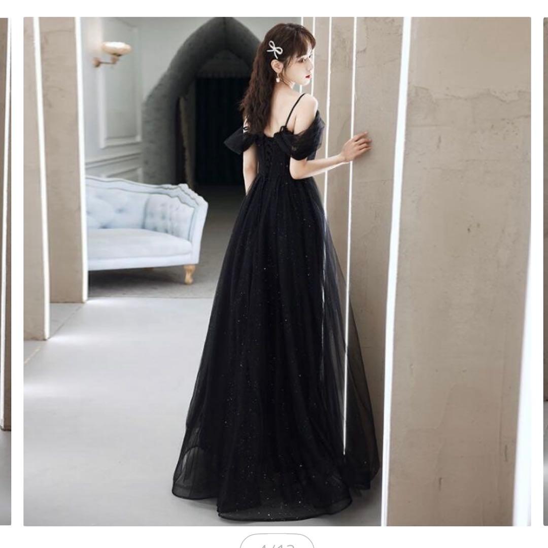 結婚式　二次会　ドレス　黒