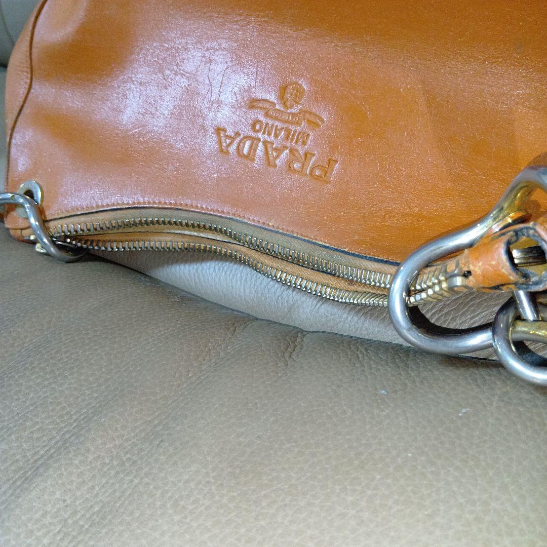 PRADA　プラダ　レザー　チェーン　ショルダーバッグ