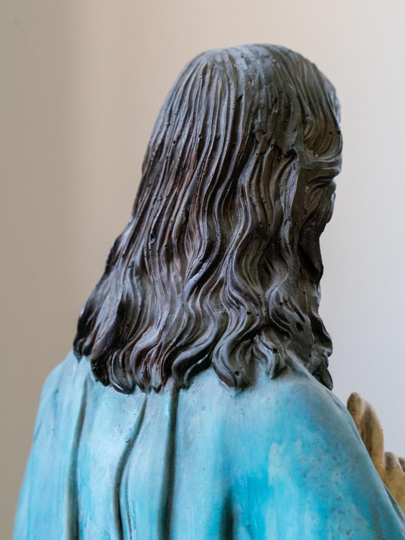 イエス・キリスト像 Jesus Statue アンティーク 木彫り彫刻