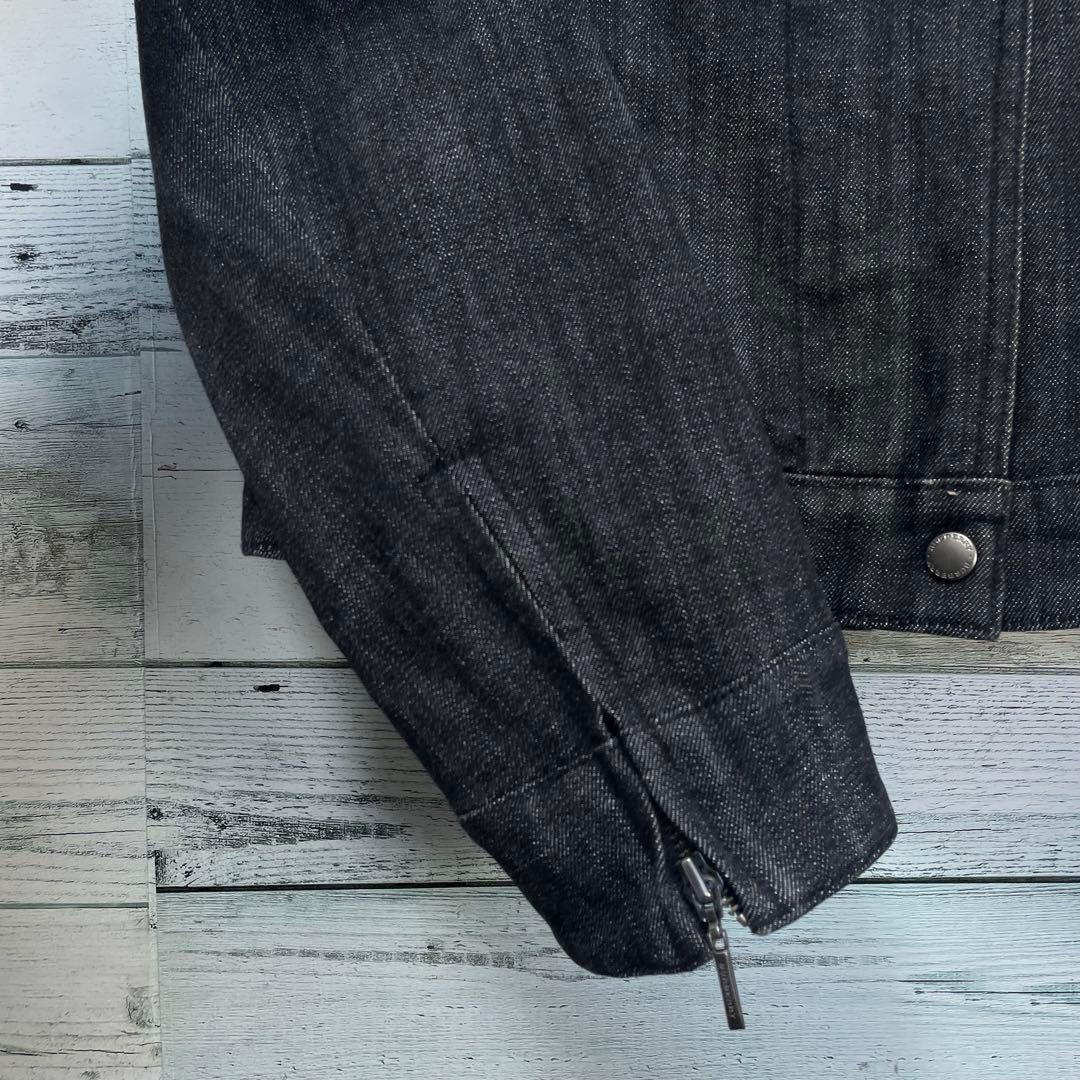 ☆大きいサイズ・3L☆バーバリーロンドン　デニムライダースジャケット　チェック柄