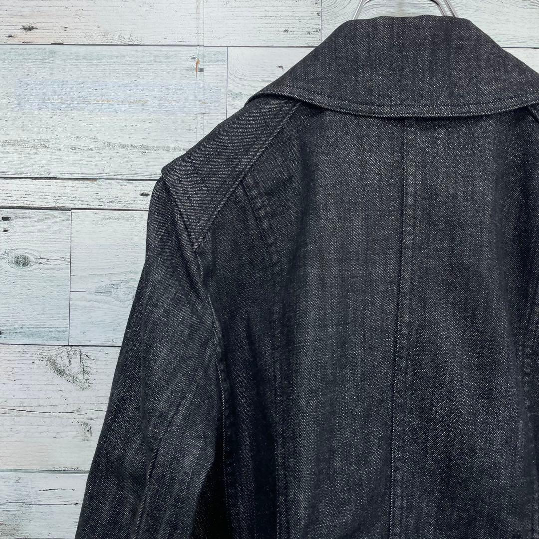 ☆大きいサイズ・3L☆バーバリーロンドン　デニムライダースジャケット　チェック柄