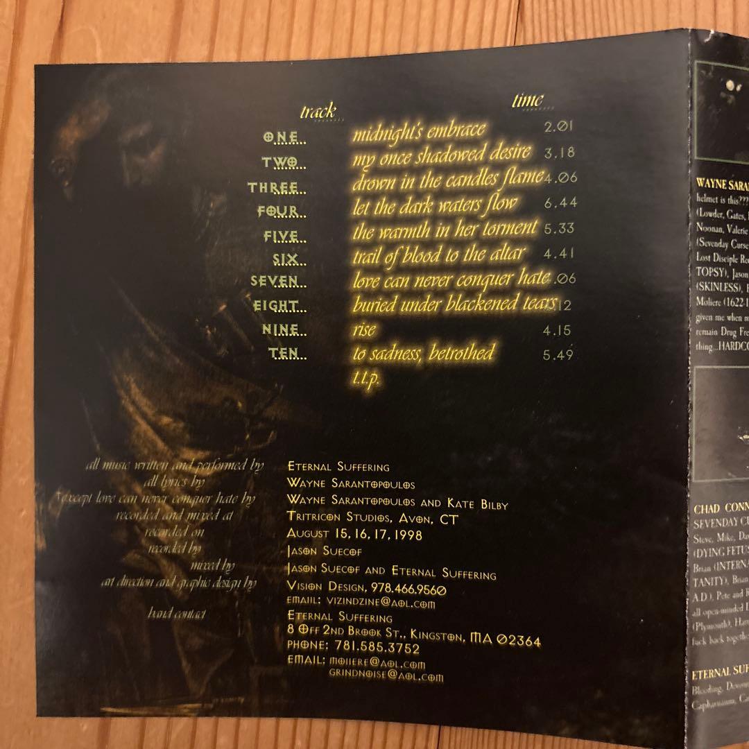 洋楽 eternal suffering drowning in tragedy