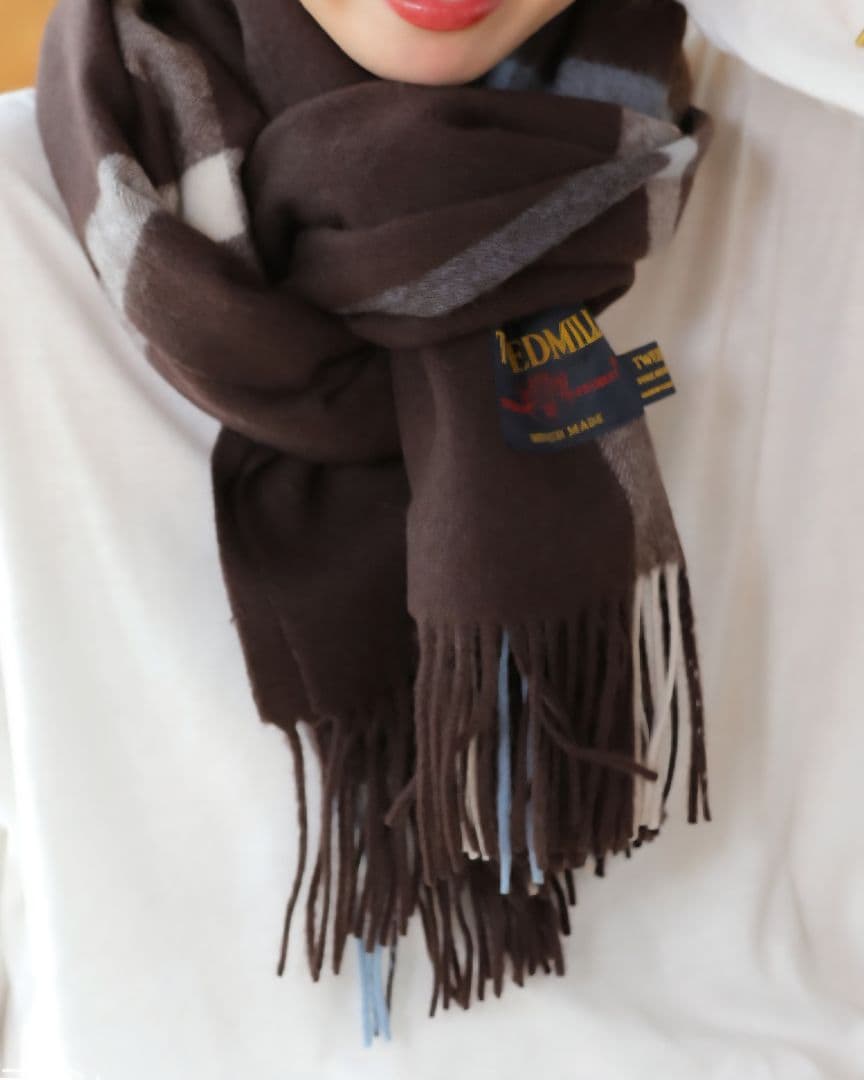 ツイードミルストール　ブラウン　70-190cm