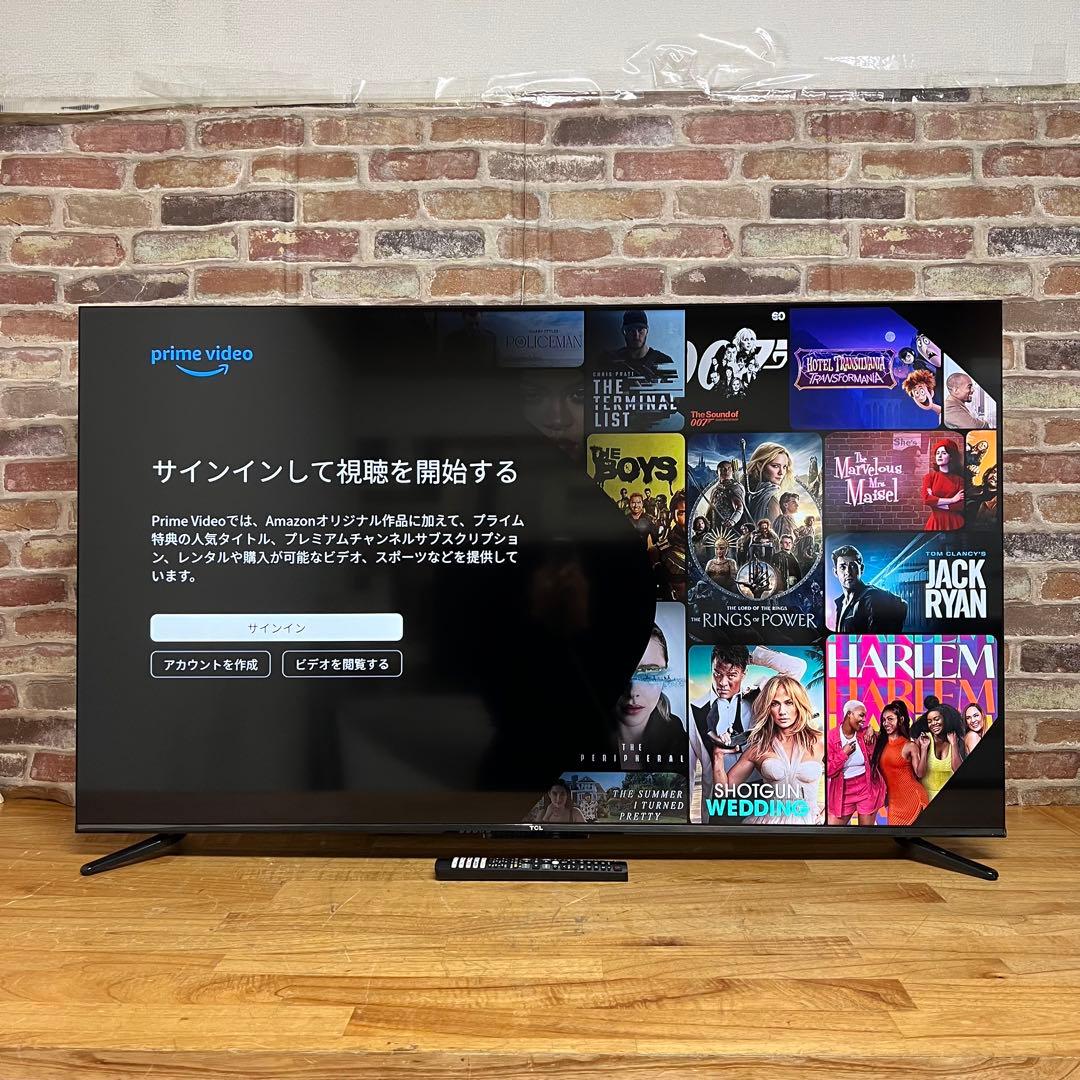 2024年製！TCL 55V型 4K 液晶テレビ Google TV 55V6B