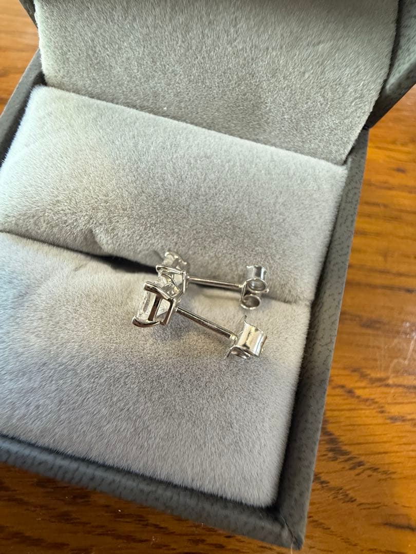 k14 ラボグロウンダイヤ　ピアス　1ct