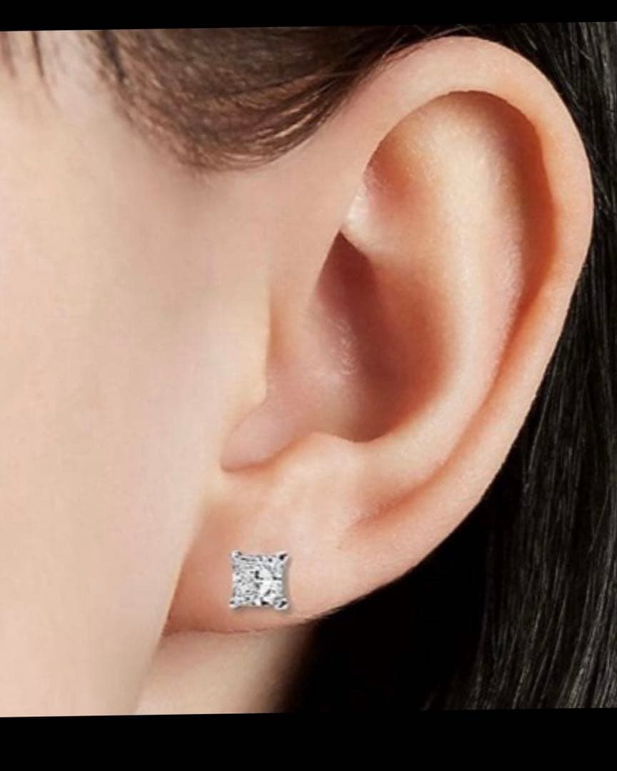 k14 ラボグロウンダイヤ　ピアス　1ct