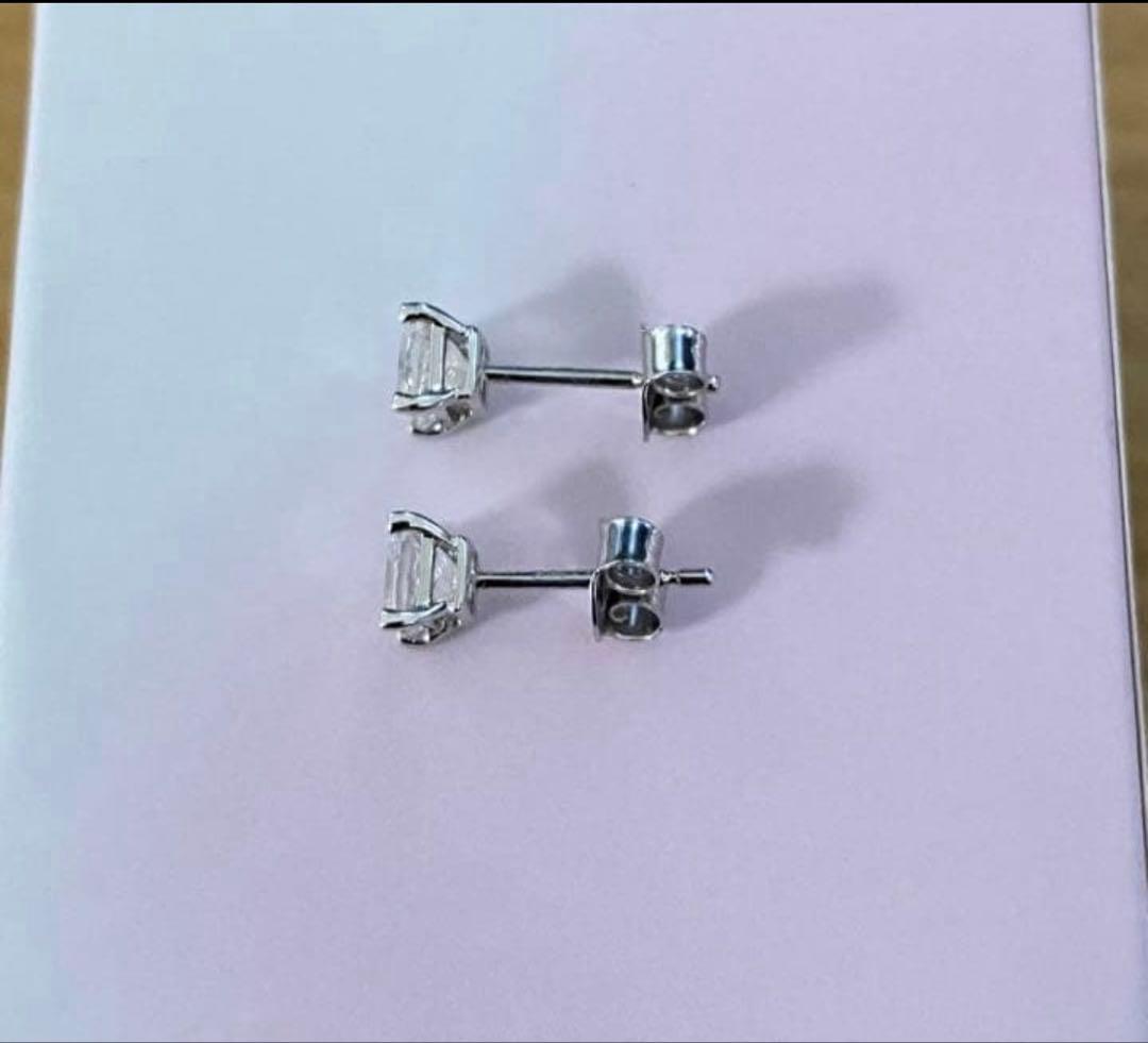 k14 ラボグロウンダイヤ　ピアス　1ct