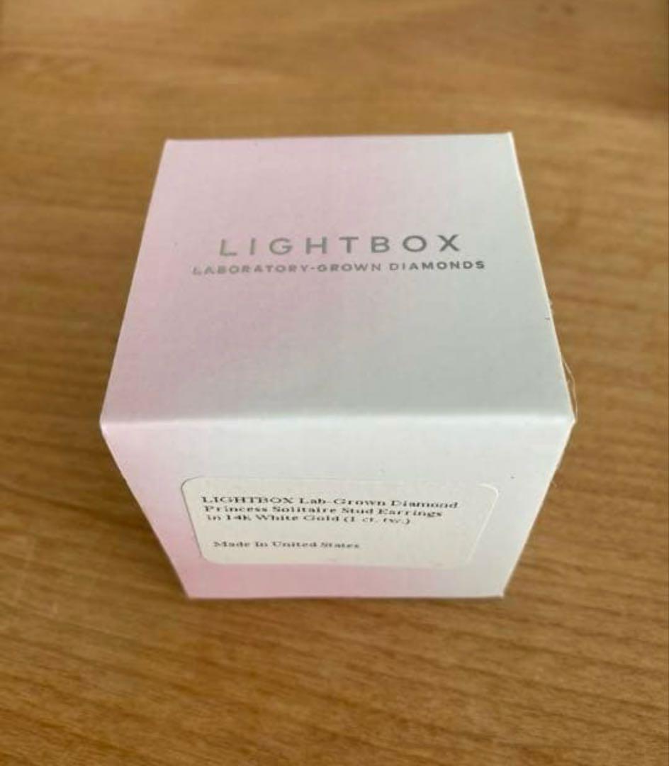 k14 ラボグロウンダイヤ　ピアス　1ct