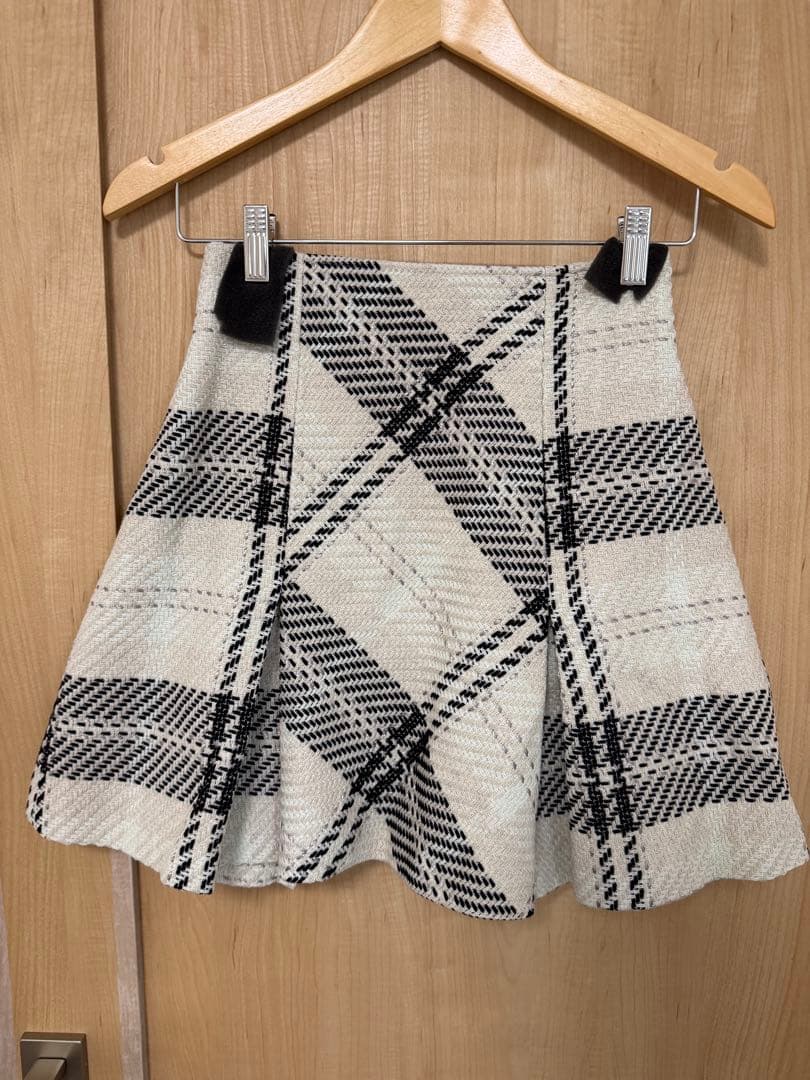 【るう】【正規品】スナイデル snidel ロービングチェックミニスカート