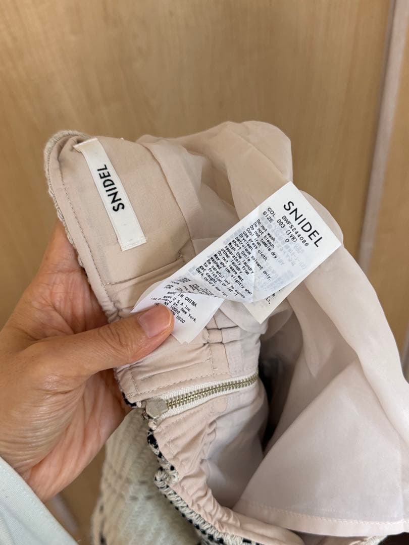 【るう】【正規品】スナイデル snidel ロービングチェックミニスカート