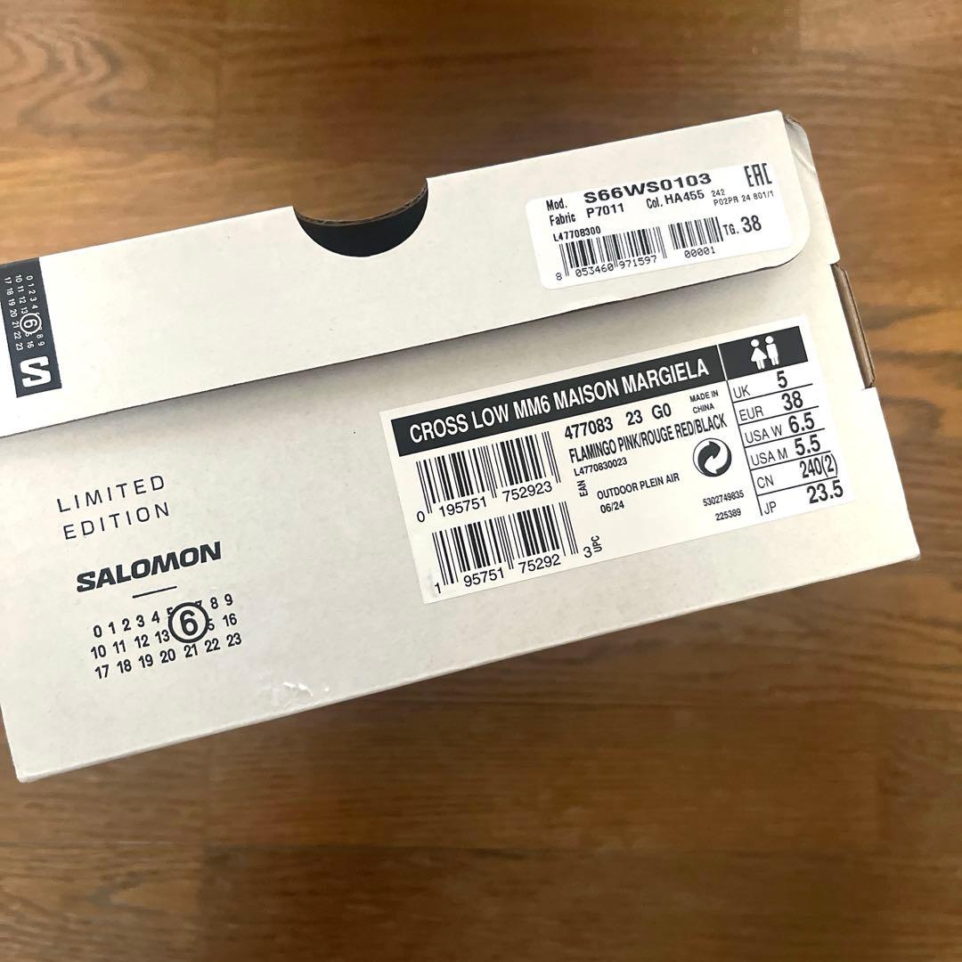 新品未使用 Salomon CROSS LOW MM6 メゾンマルジェラ 38