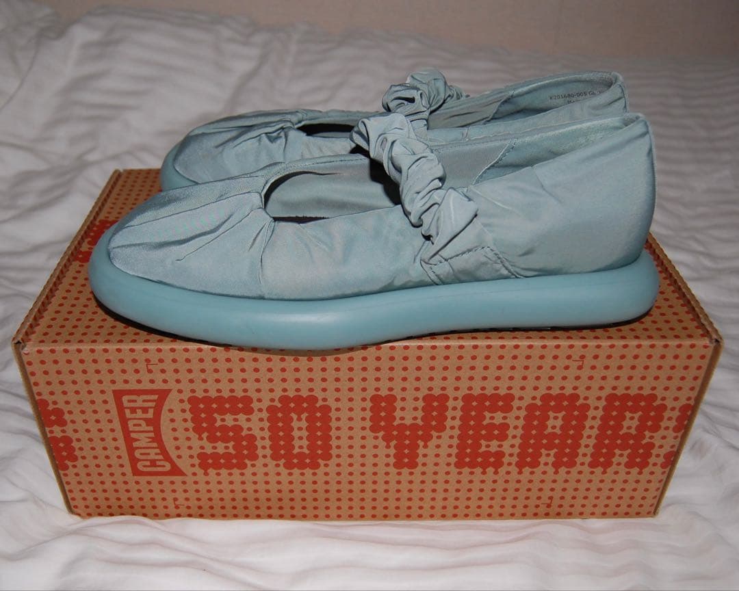 CAMPER ONDA フラットシューズ グリーン