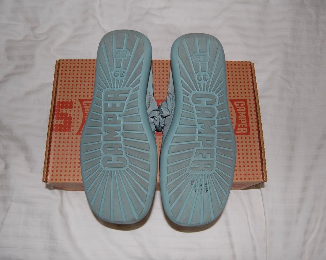 CAMPER ONDA フラットシューズ グリーン