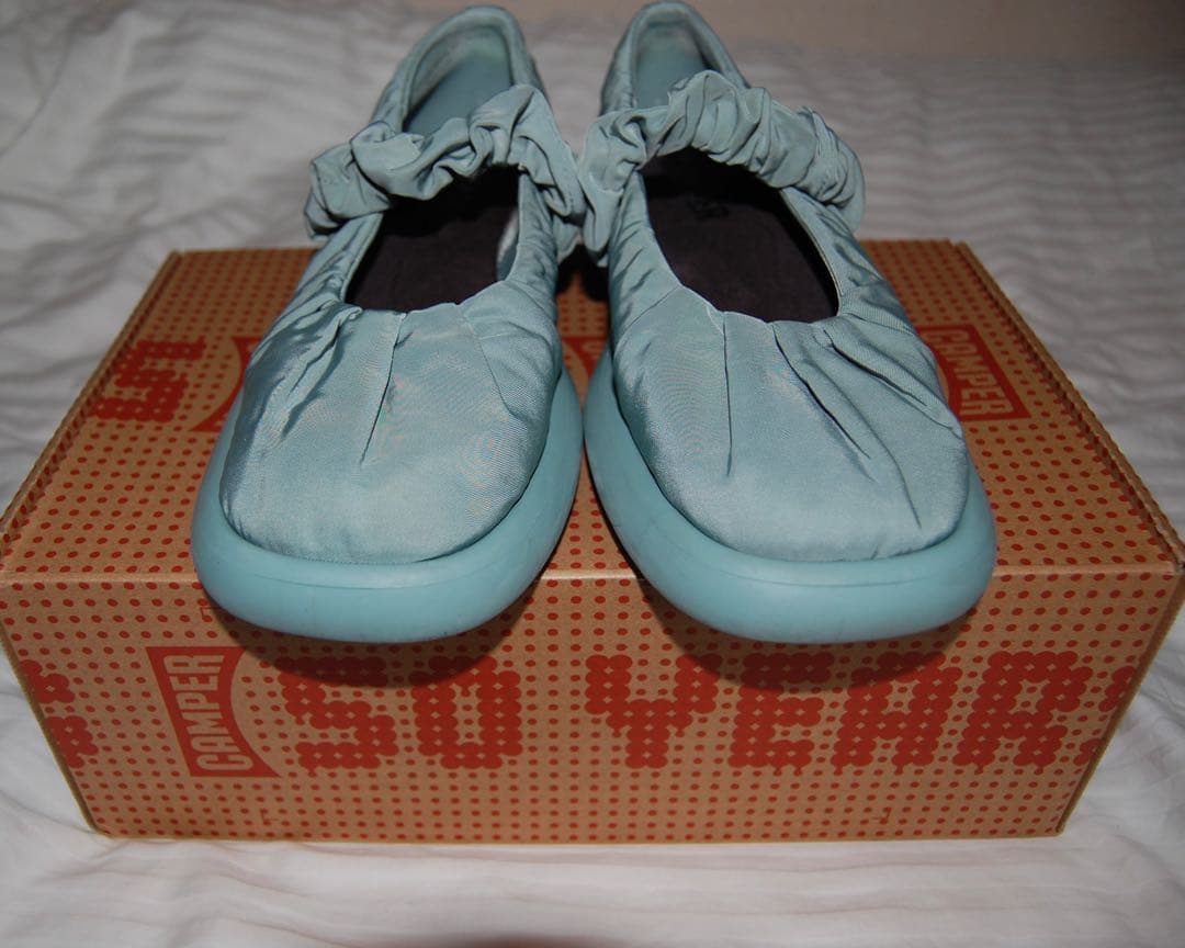 CAMPER ONDA フラットシューズ グリーン