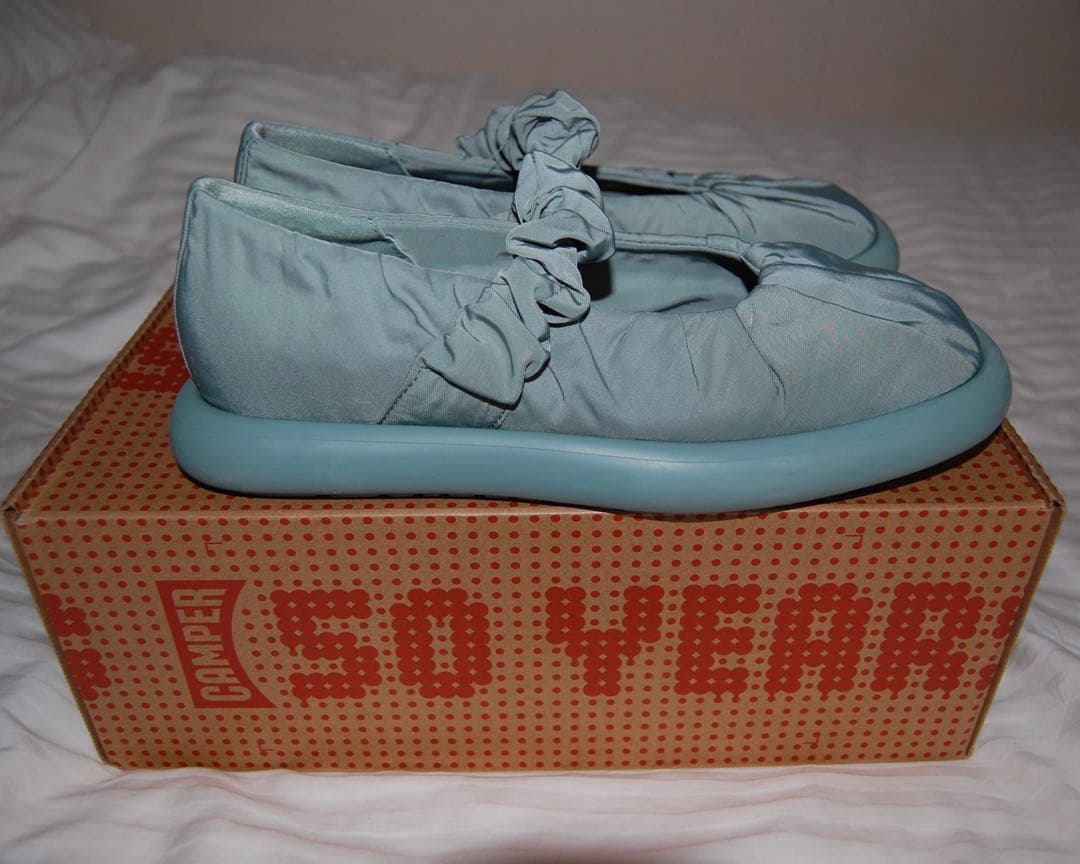 CAMPER ONDA フラットシューズ グリーン