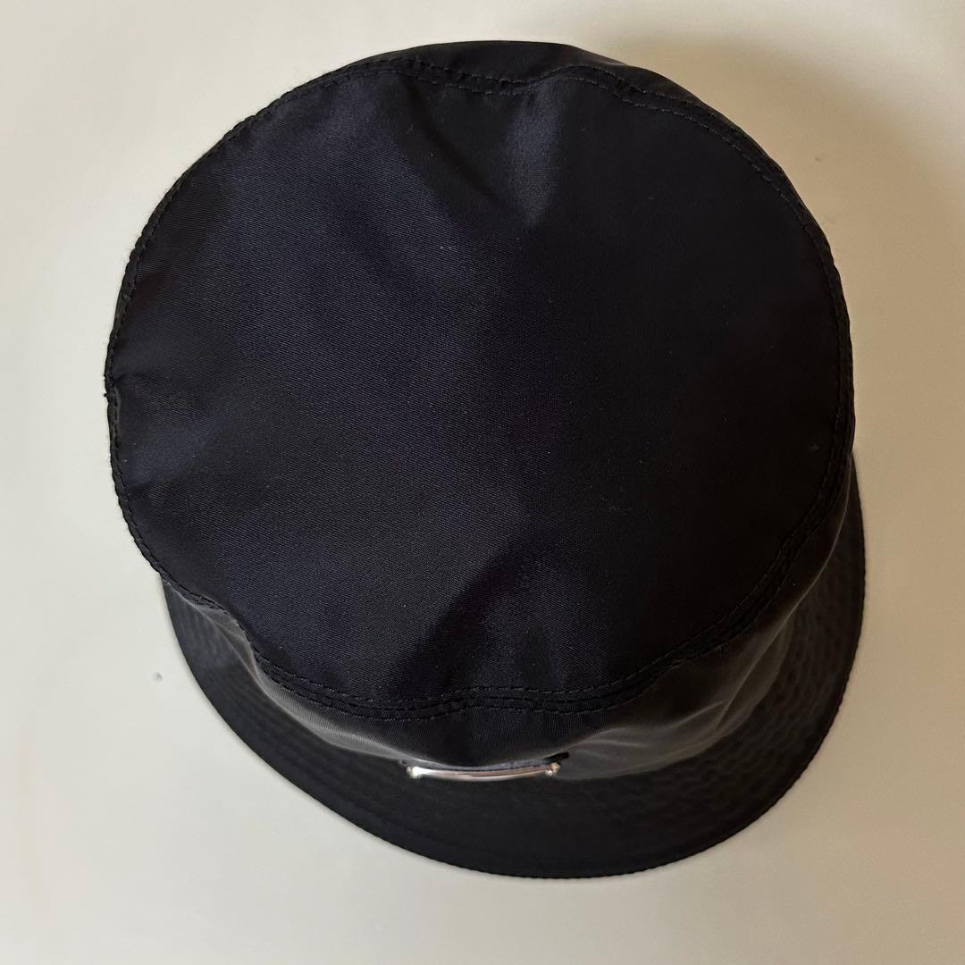 【美品】PRADA プラダ バケットハット Lサイズ ユニセックス ブラック