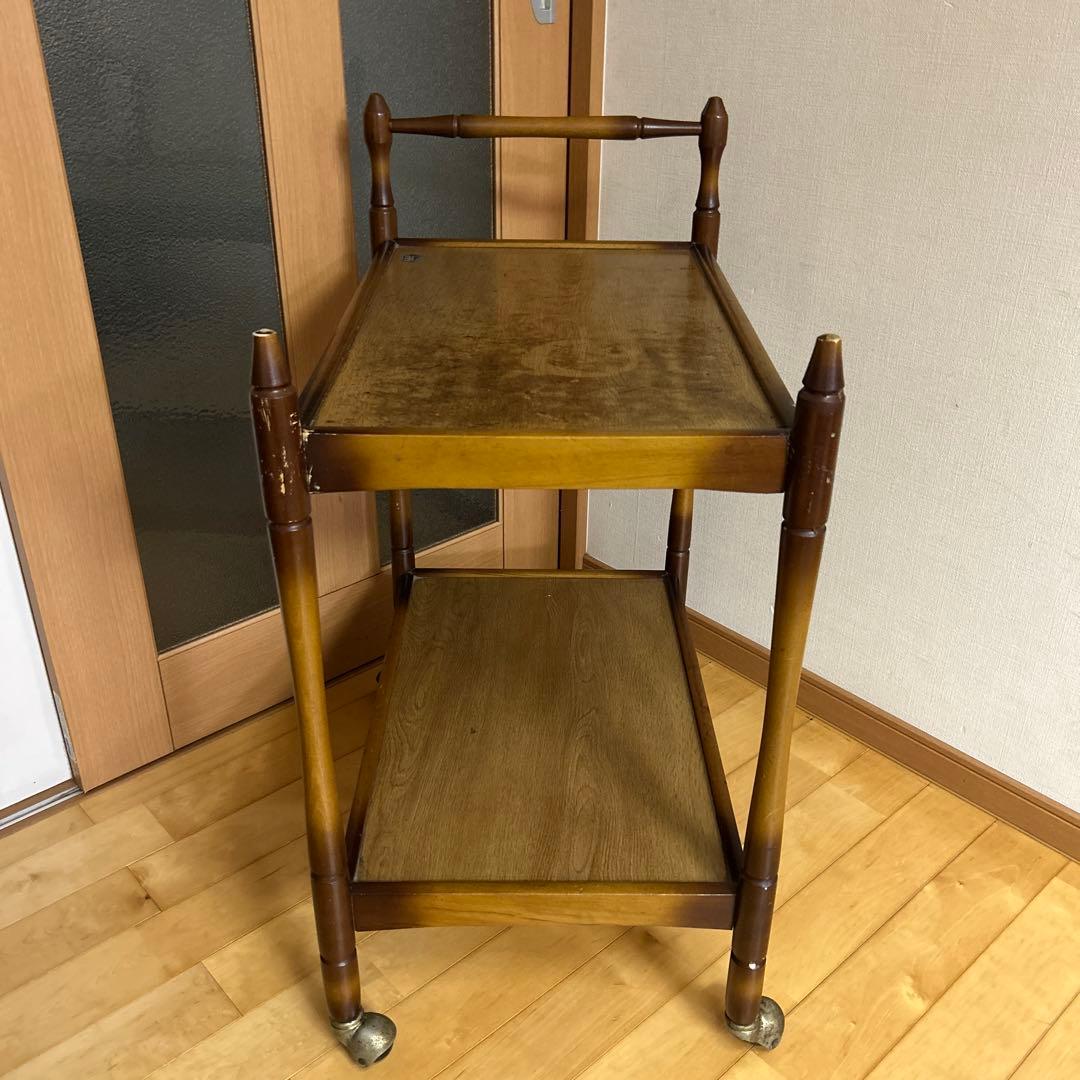 はづ！！　昭和レトロ！ヴィンテージ！マツダ　松田産業　木製キッチンワゴン