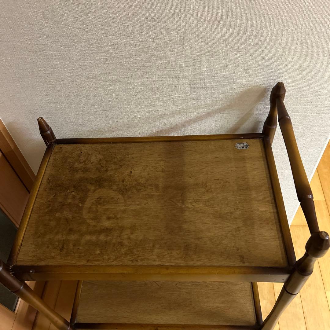 はづ！！　昭和レトロ！ヴィンテージ！マツダ　松田産業　木製キッチンワゴン