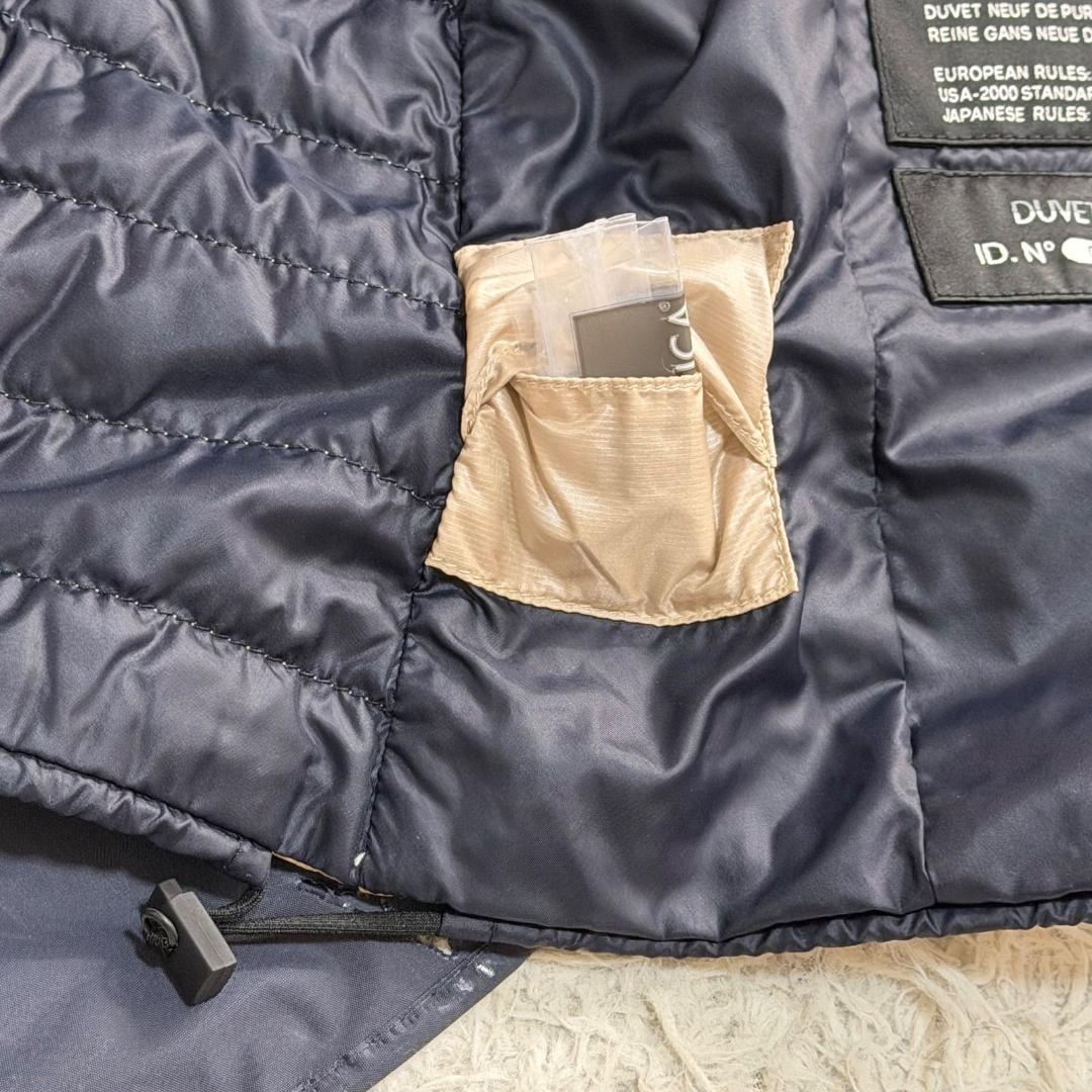 16420✨デュベティカ 42 L ダウンベスト Dロゴ フード ホワイト